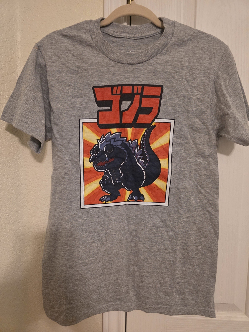 Atsuko Godzilla Singular Point Anime Graphic Tee • Gray Chibi T-Shirt • Men's M